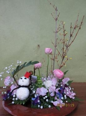 雪だるまアレンジメント｜「平田生花店」　（島根県松江市の花キューピット加盟店 花屋）のブログ